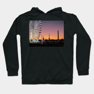 Paris Place de la Concorde at Sunset Hoodie